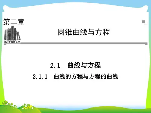 曲线的方程与方程的曲线-课件