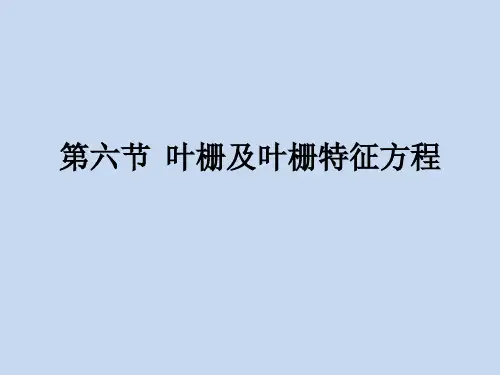 流体力学与流体机械——第10章(机翼与叶栅理论6-7)