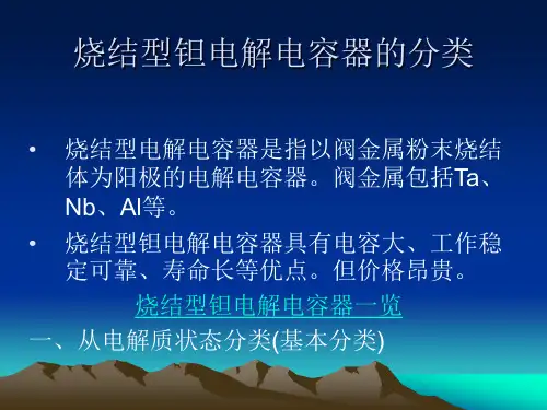 钽电容器分类 PPT