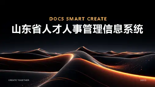山东省人才人事管理信息系统