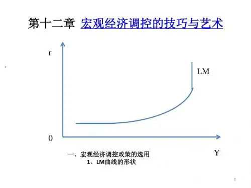 第十二章  宏观经济调控的技巧与艺术(宏观经济学-浙江大学,叶航)