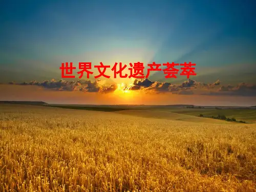 外国的世界文化遗产