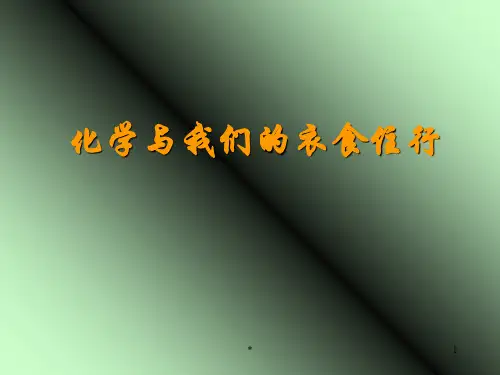 化学与日常生活PPT课件
