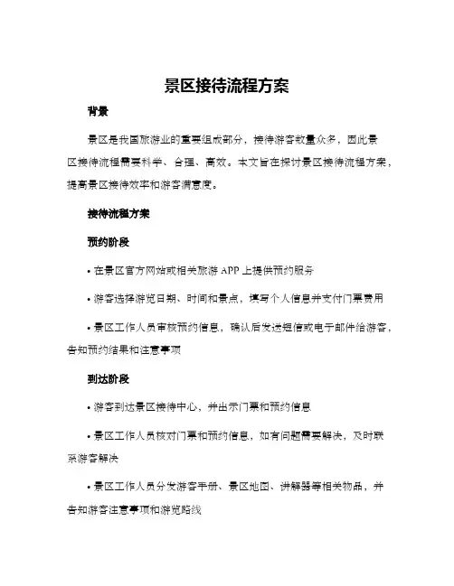 景区接待流程方案