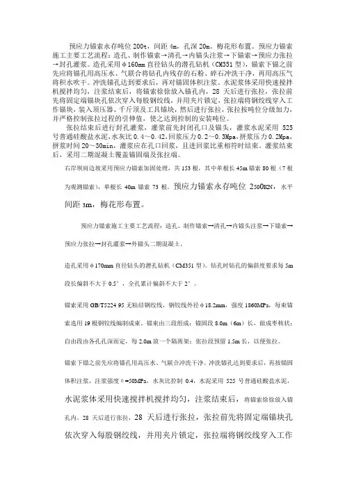 预应力锚索