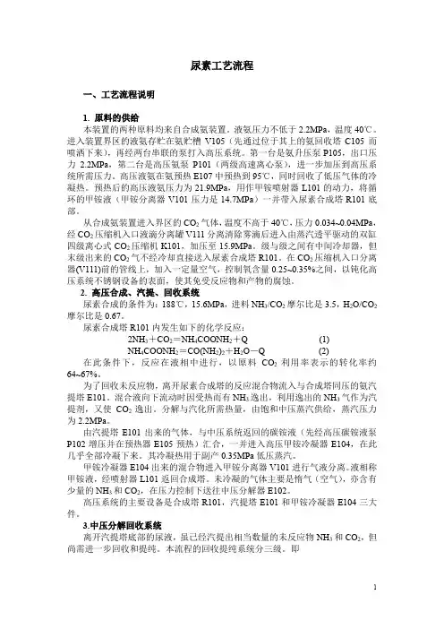 尿素工艺流程与安全生产规范