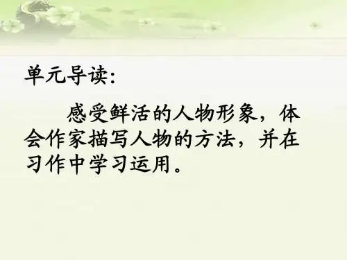 人物动作描写作文课件
