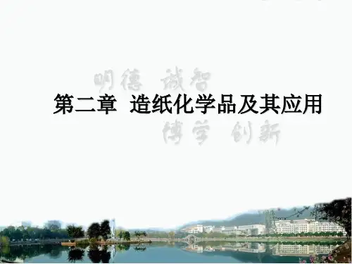 ppt课件-3 造纸化学品及其应用