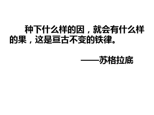 议论文中的因果分析ppt课件