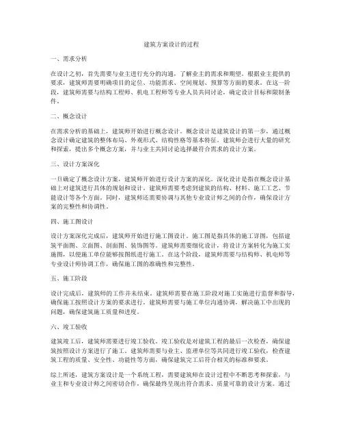 如何做建筑方案设计的过程