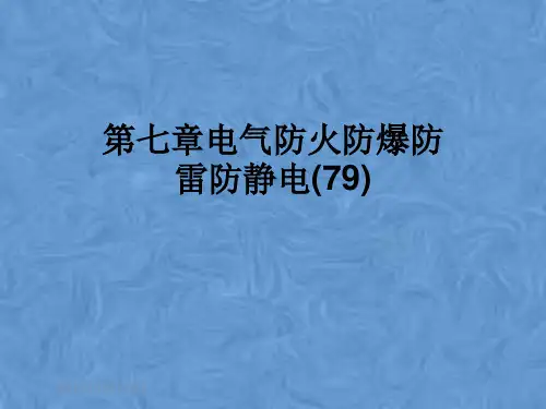 第七章电气防火防爆防雷防静电(79)