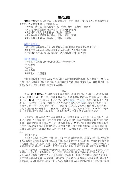 现代戏剧