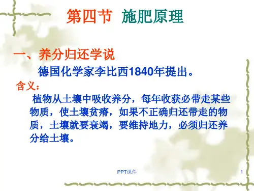 施肥原理与技术  ppt课件