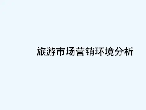 旅游市场营销环境分析 PPT