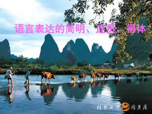 高考复习语言表达的简明、连贯、得体ppt优秀课件5