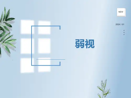 弱视PPT