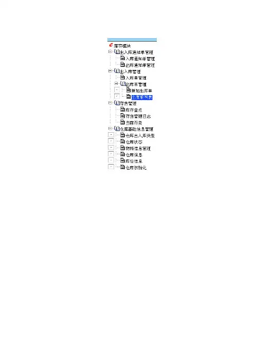 库存主要有四部分子模块组成