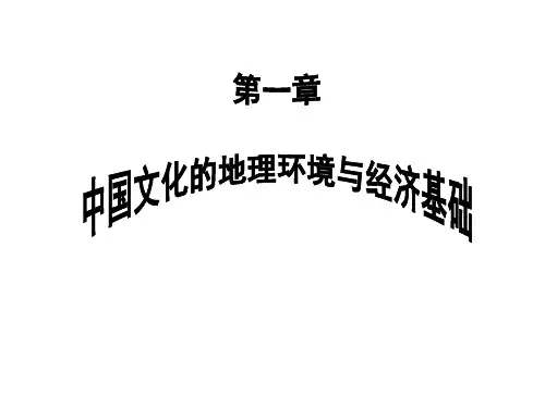 第二节  中国文化根植的经济基础