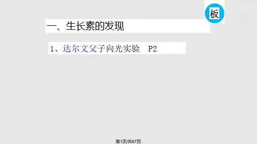 植物生长素PPT课件