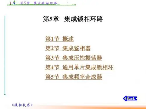 第5章集成锁相环路