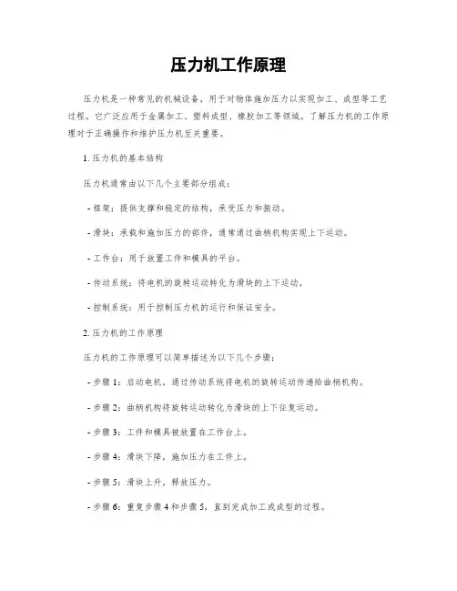 压力机工作原理