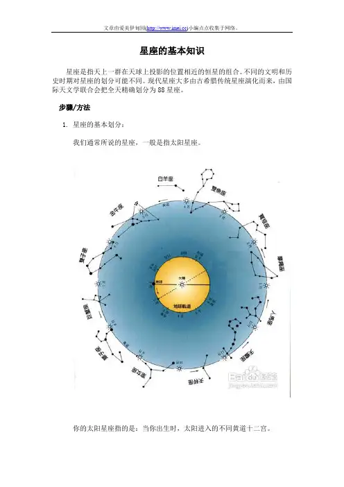 星座的基本知识