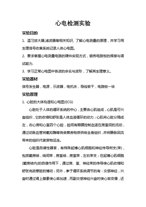 生物医学工程大实验报告
