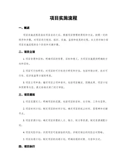 项目实施流程