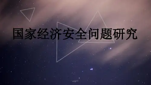 国家经济安全  ppt课件