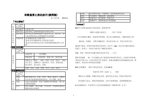 张爱梅诗歌鉴赏之表达技巧