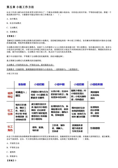 003.小组工作方法