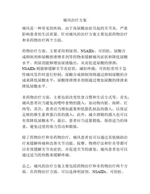 痛风治疗方案