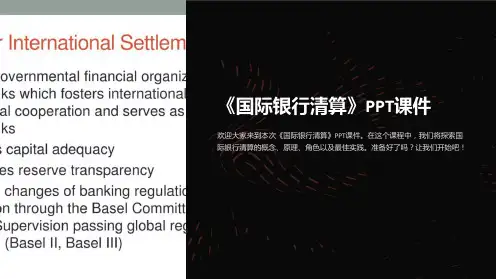 《国际银行清算》课件
