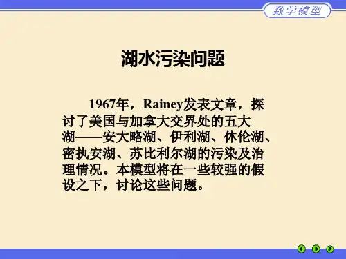 湖水污染问题.
