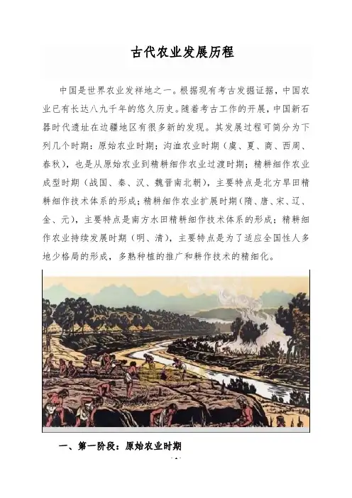 古代农业发展历程