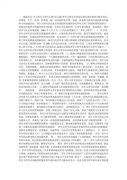 学习青年文明号心得