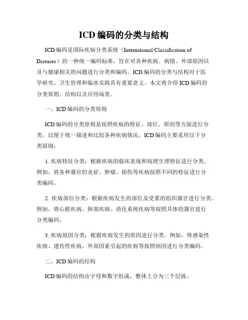 ICD编码的分类与结构