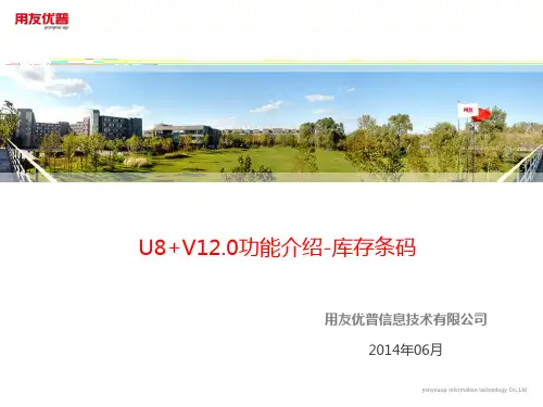 06-U8+V12.0功能介绍-库存条码