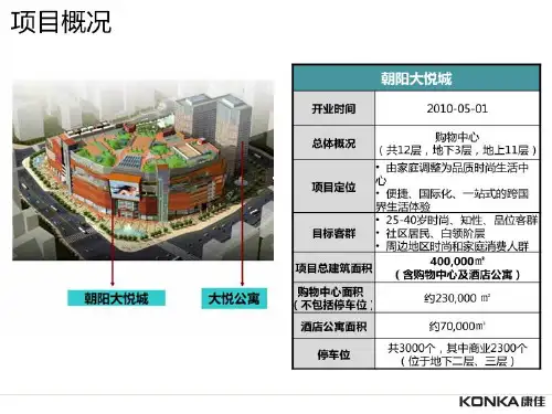 北京商业项目朝阳大悦城、考察报告68页PPT