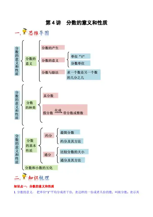 分数的含义和性质