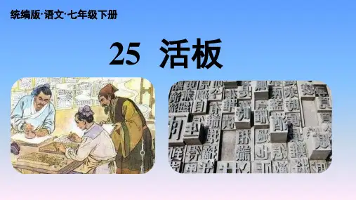 《活板》ppt课件