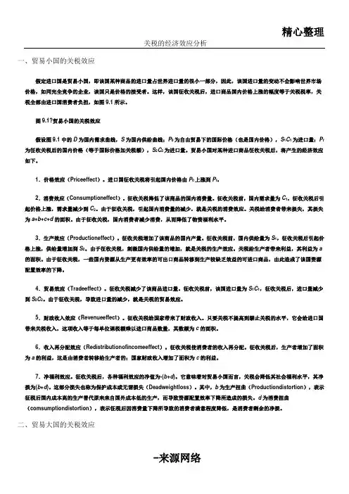 关税的经济效应分析