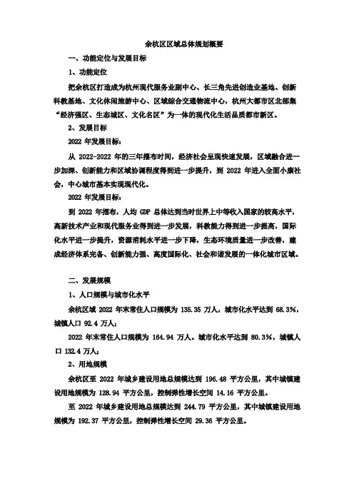 余杭区发展规划