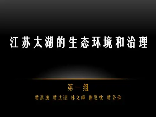 江苏太湖的生态环境和治理