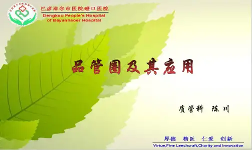 医院品管圈及其应用 PPT