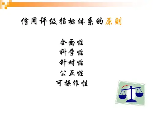钢材贸易类企业信用等级模型案例分析ppt52张课件
