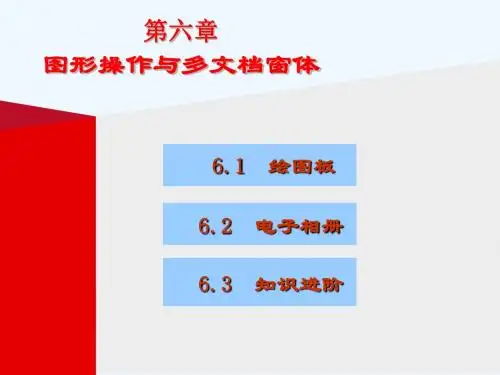 第六章 VB图形操作与多文档窗体