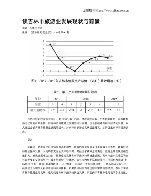 谈吉林市旅游业发展现状与前景