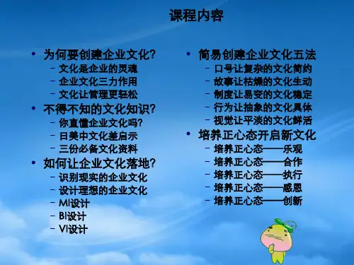 企业文化培训讲义PPT106页