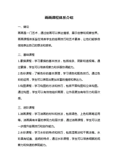 画画课程体系介绍